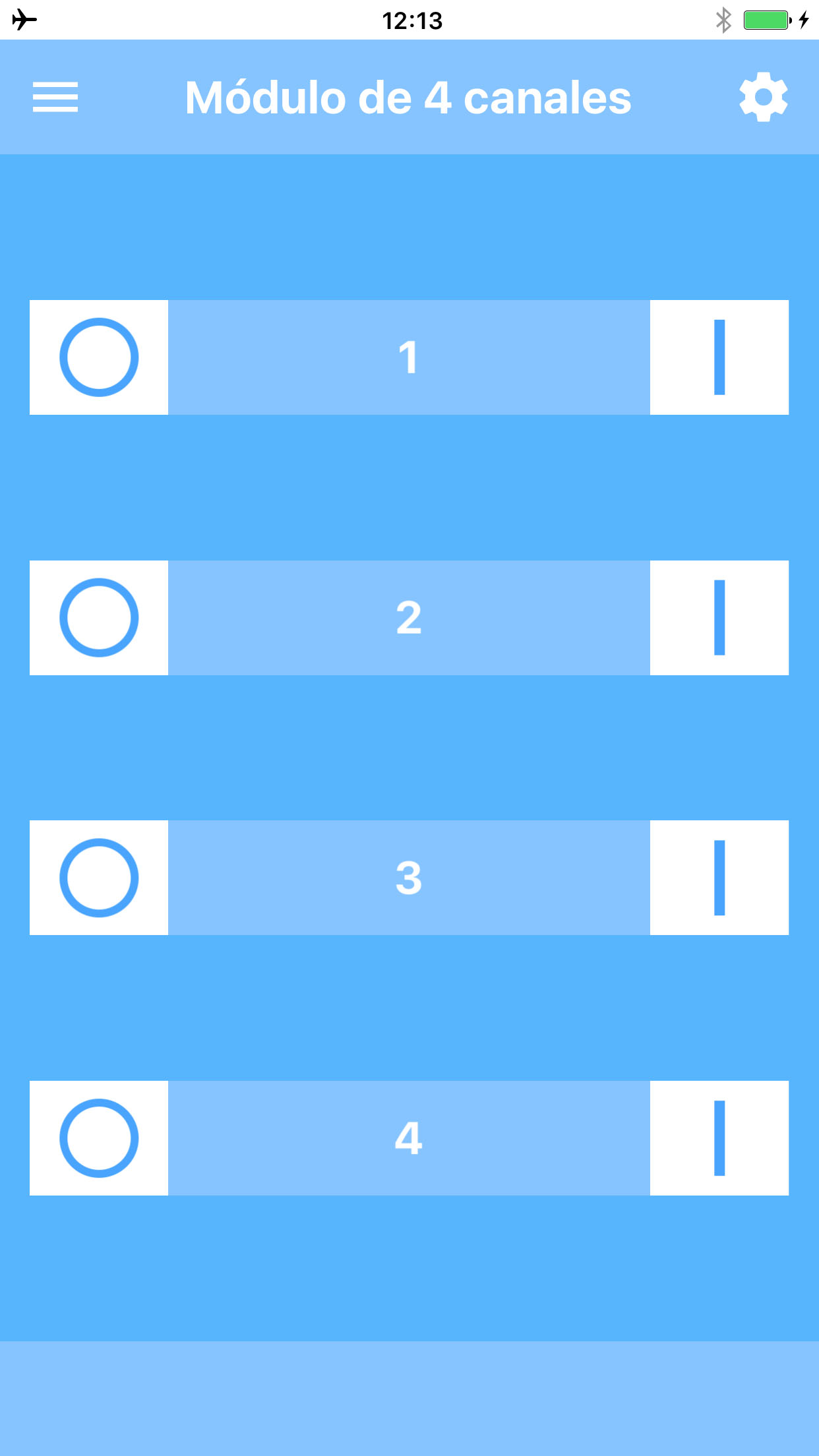 Módulo de relé de 4 canales Bluetooth BLE (iOS app)