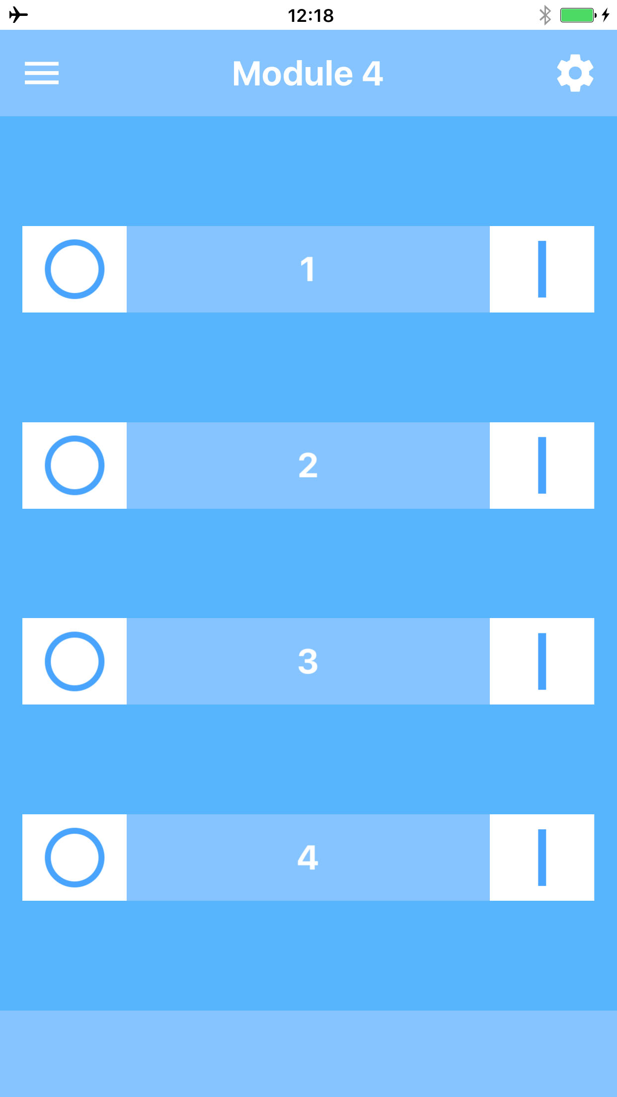 Module de relais 4 canaux Bluetooth BLE (iOS app / Application)