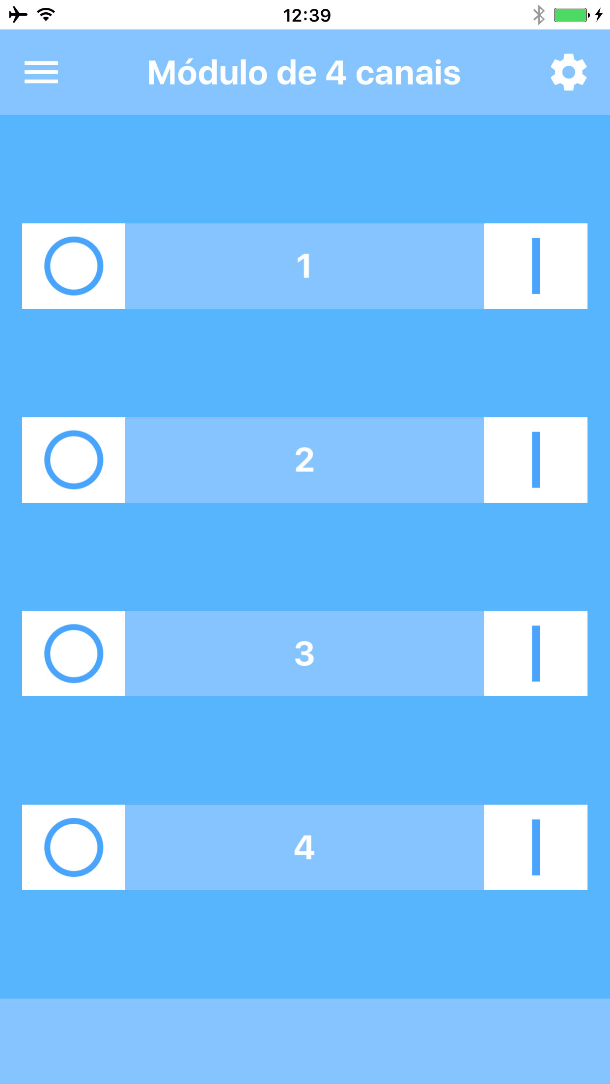 Módulo de relé de 4 canais Bluetooth BLE (iOS app)